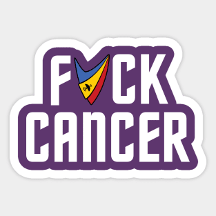 F*ck Cancer Trek Geeks Delta Sticker